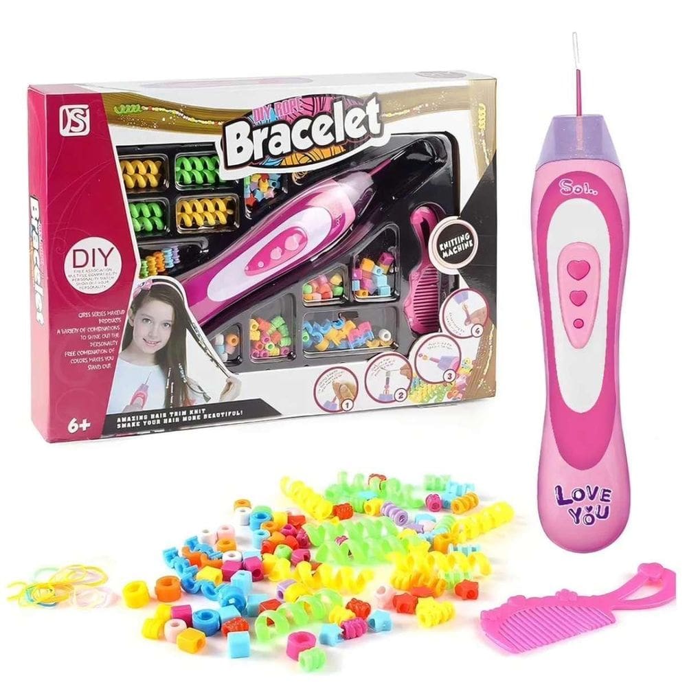 Kit Miçangas Para Cabelo Infantil Criativo