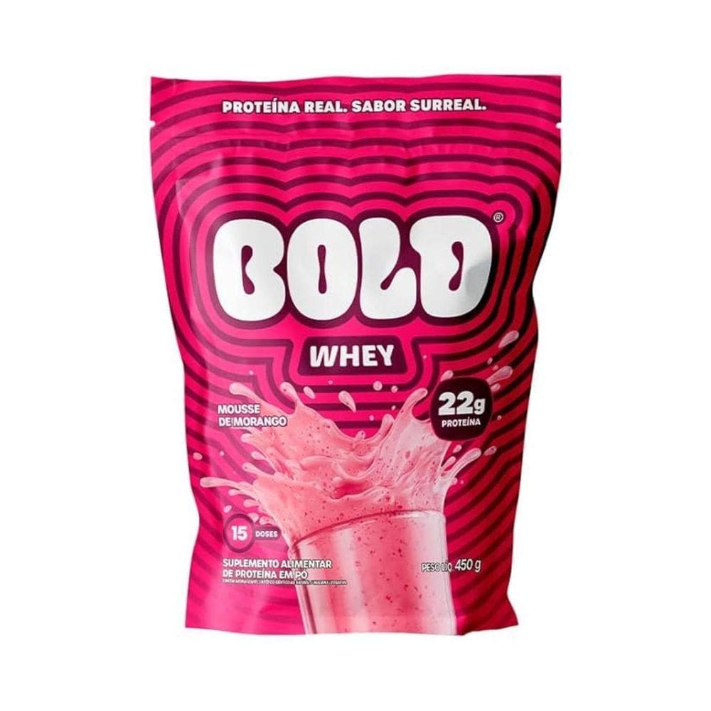 Whey Protein 22G Proteina Mousse De Morango 450G Bold