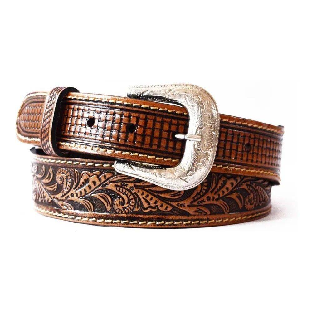 2X Cinto Country Couro Fivela Removível Ultra Ofert