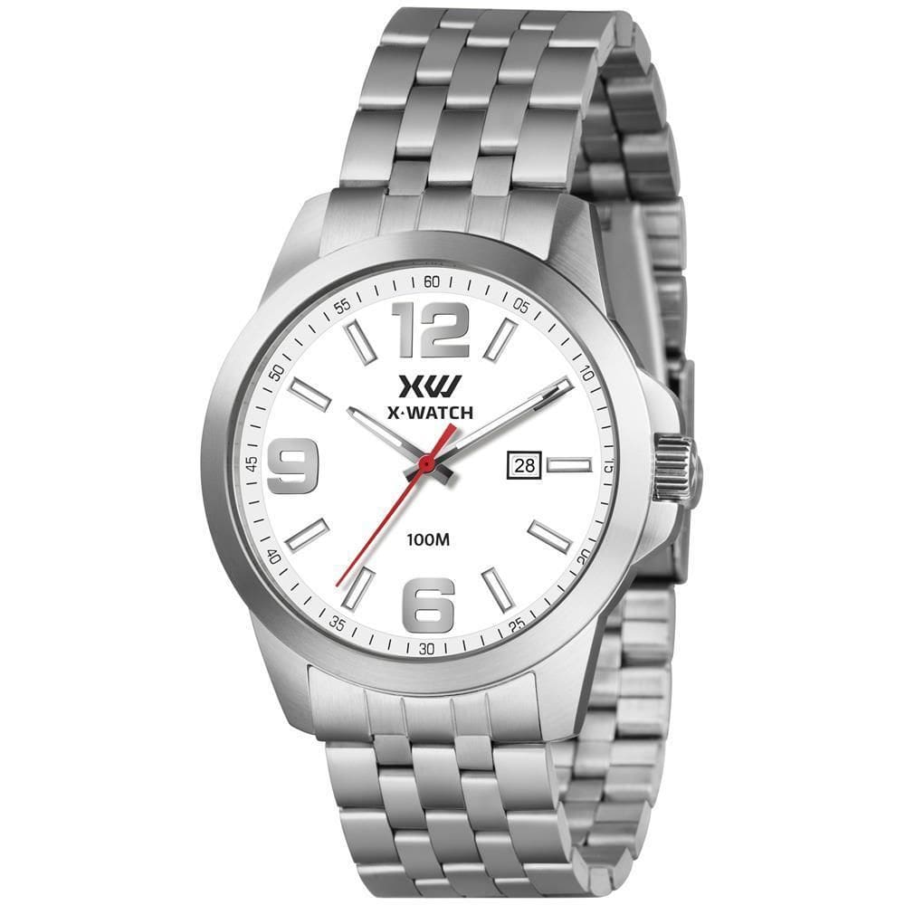 Relógio X-Watch Masculino Ref: Xmss1064 B2Sx Casual Prateado