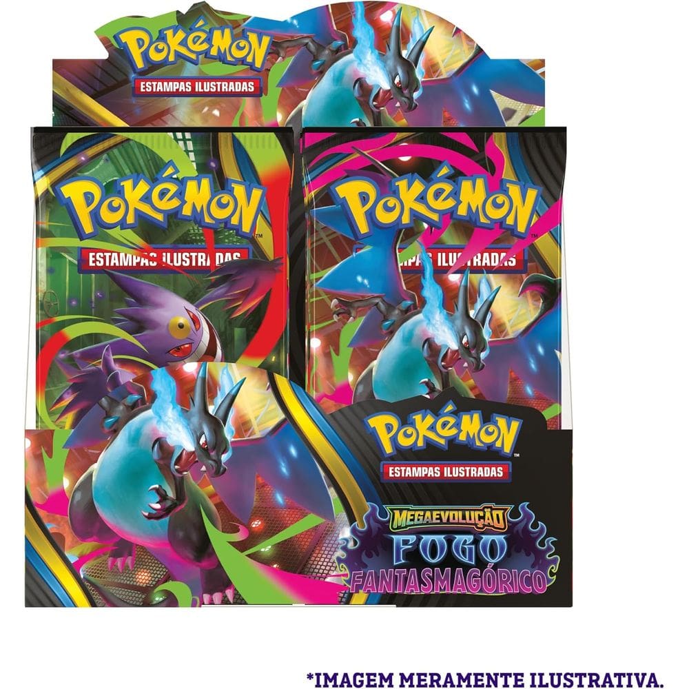 Pokémon Tcg Blister Unitario Me02 Fogo Fantasmagorico Copag