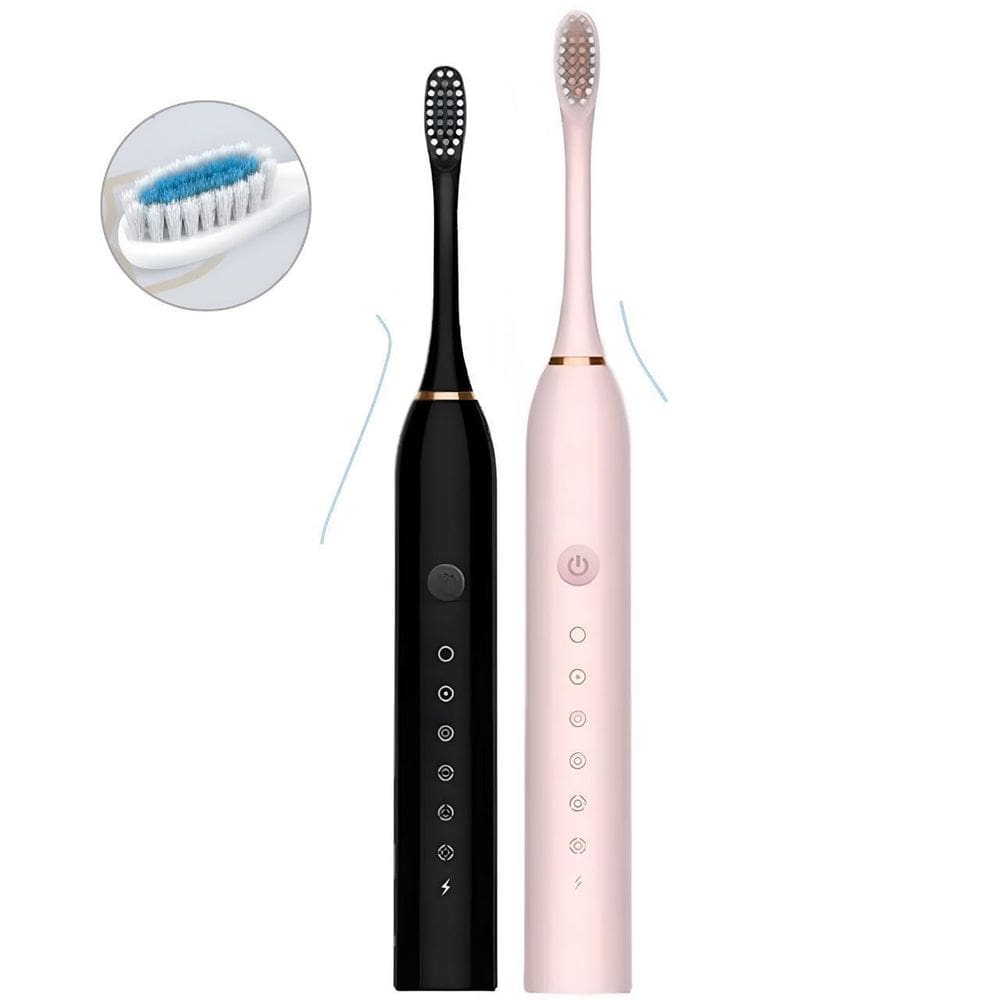 Escova De Dente Elétrica Usb Recarregável Com Cabeça Reserva