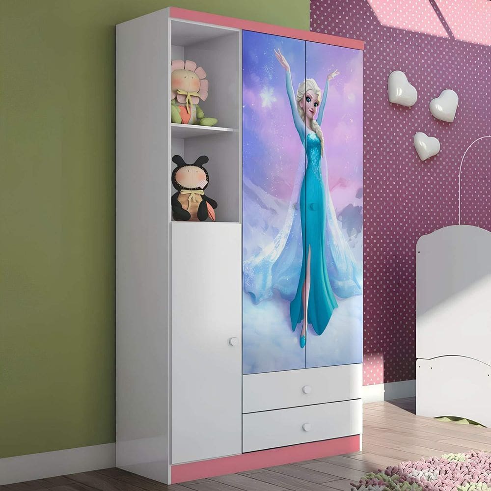 Adesivo Para Guarda Roupa Elsa Frozen