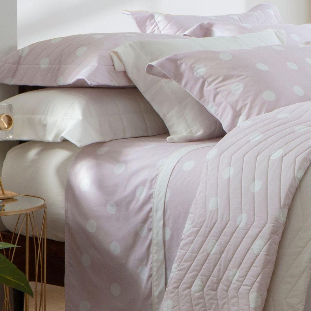 Jogo Cama Solteiro 200 Fios Kacyumara 03 Pç Vintage Poa Ives