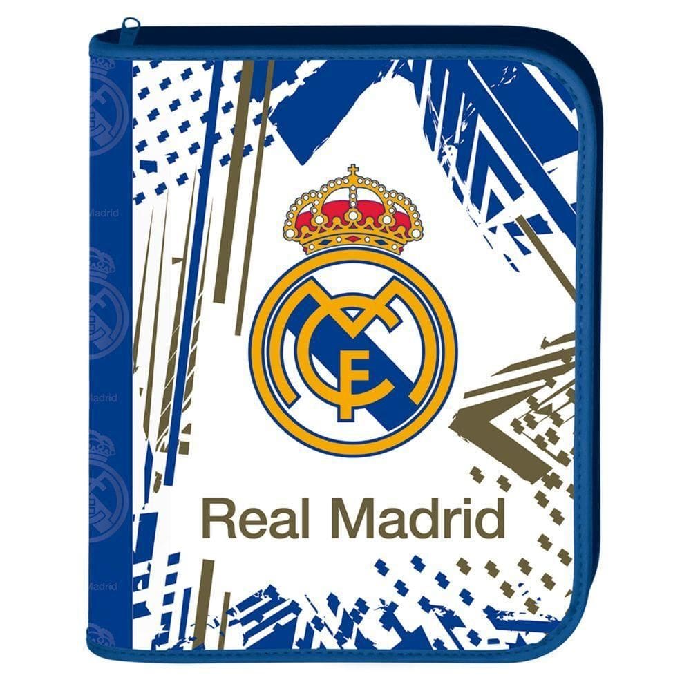 Fichário Argolado C/ Zíper Real Madrid - 48 Folhas - Dac