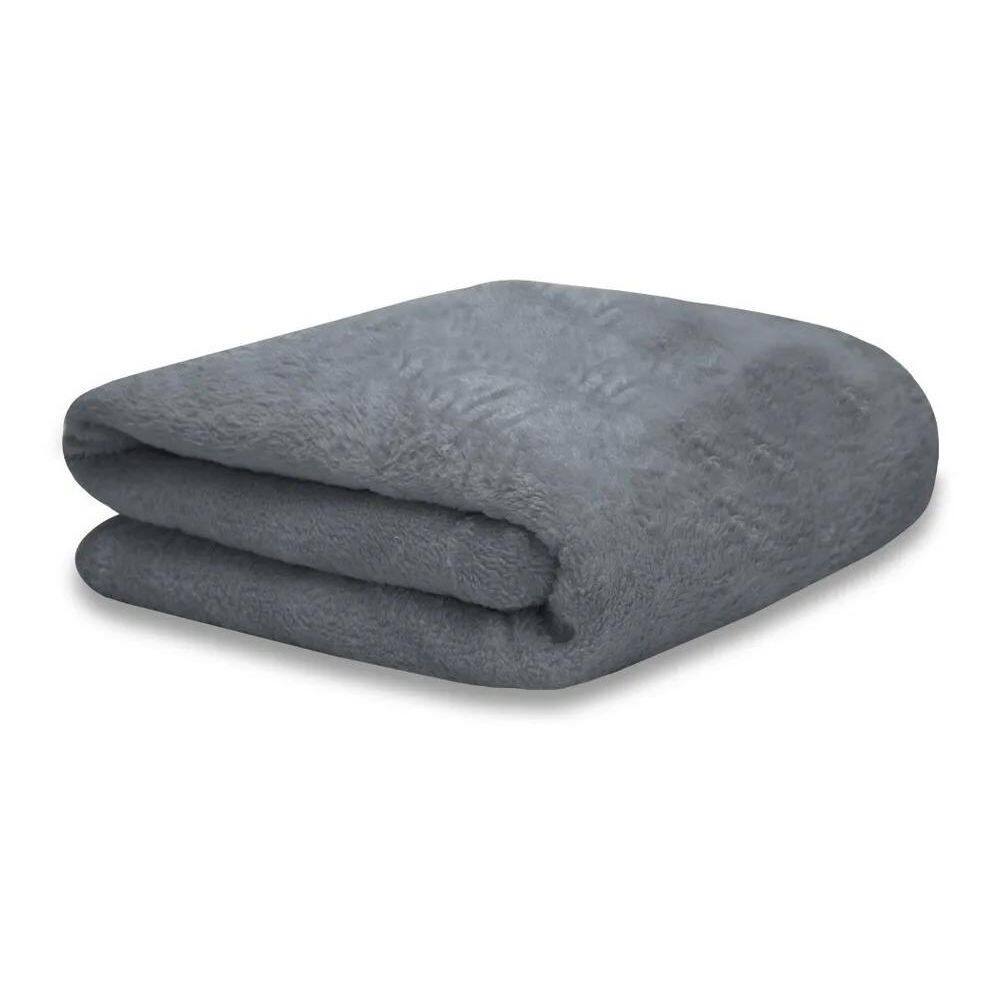 2X Cobertor Manta Soft Solteiro 1 Corpo Antialérgica Cor Cin