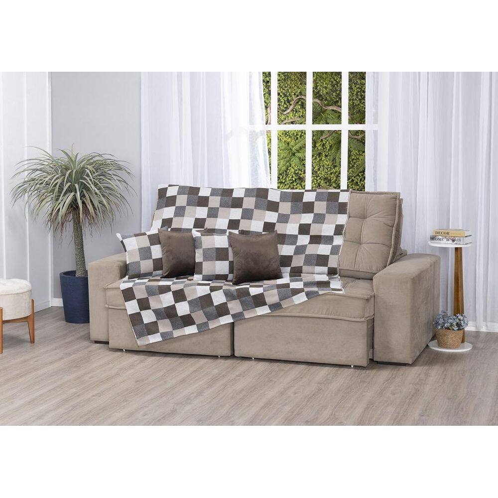 Xale De Jacquard Manta De Sofá Poltrona Cama 2,20M X 1,50M