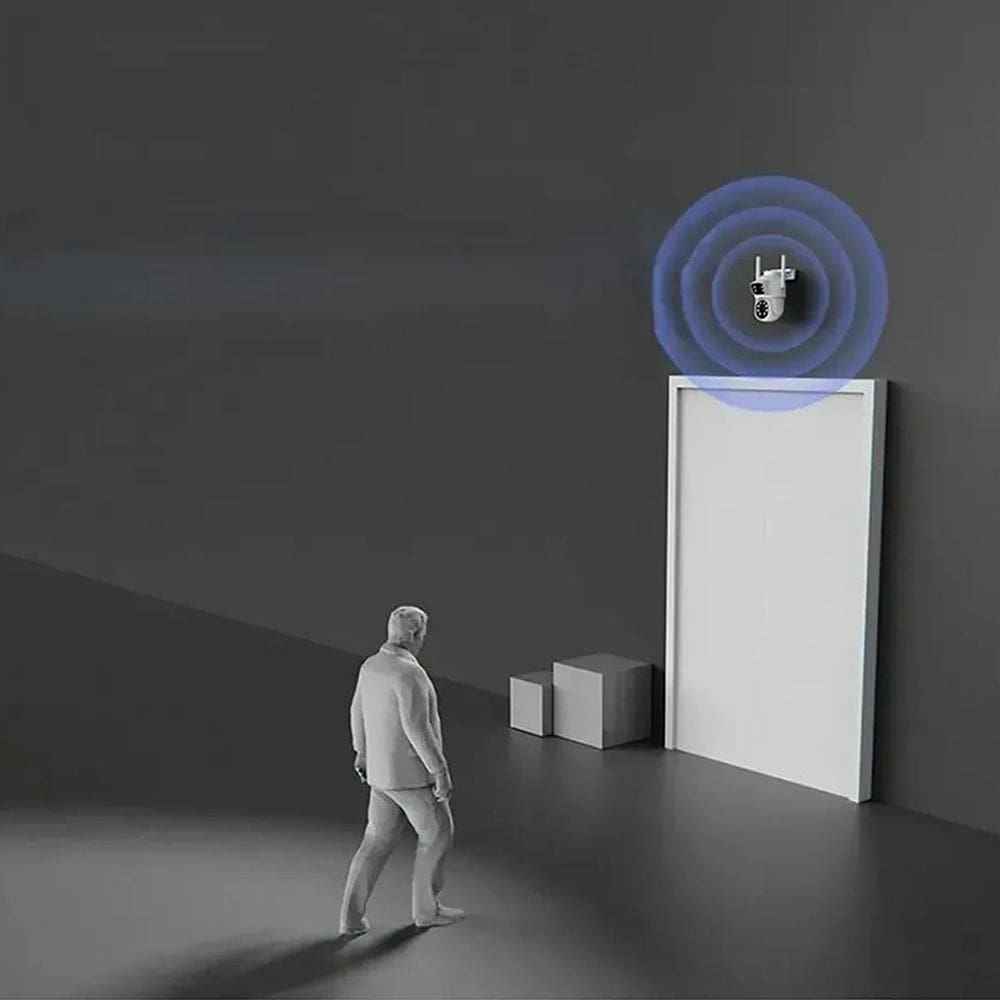 Câmera Detecção Visão Branca Wifi