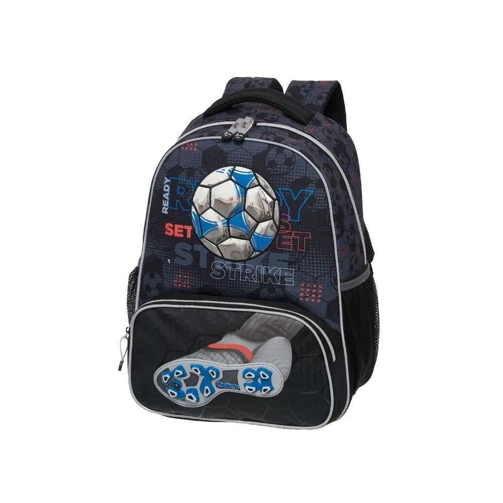 Mochila Pacific Pack Me Strike Futebol Preto