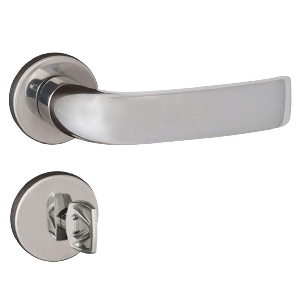 Fechadura Home Para Banheiro Cromado - 66260 - Aliança Fech. Home -wc 4153 Cromado - 66260 - Aliança