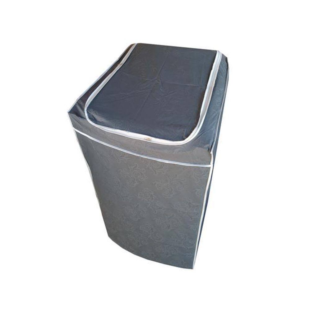 Capa Máquina Lavar Eletrolux 12-13-15Kg Turbo Zíper Cinza