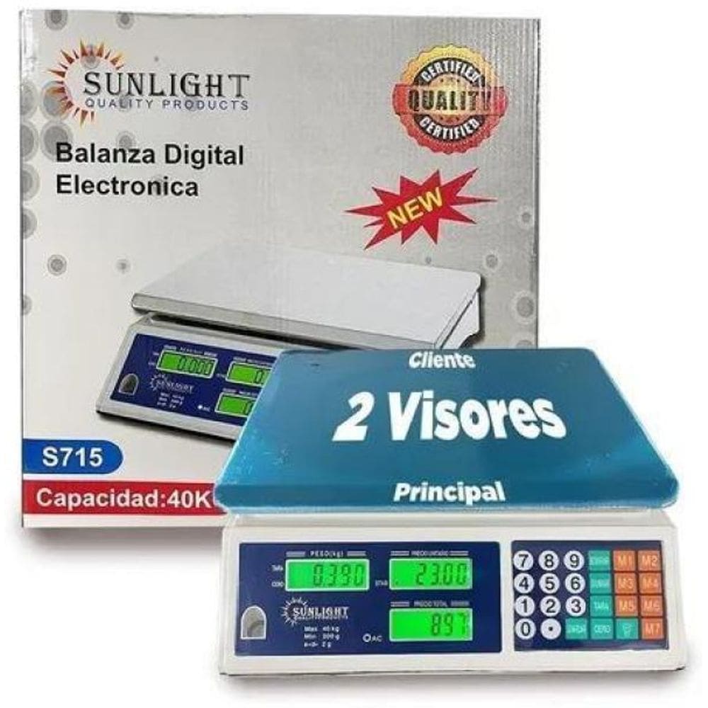 Balança Digital C / Mastro Até 40Kg - Visioneer