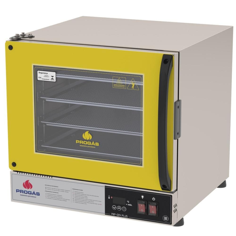 Forno Turbo Elétrico Progás Plus Fast Oven Amarelo 220V PRP-004 G2 PLUS