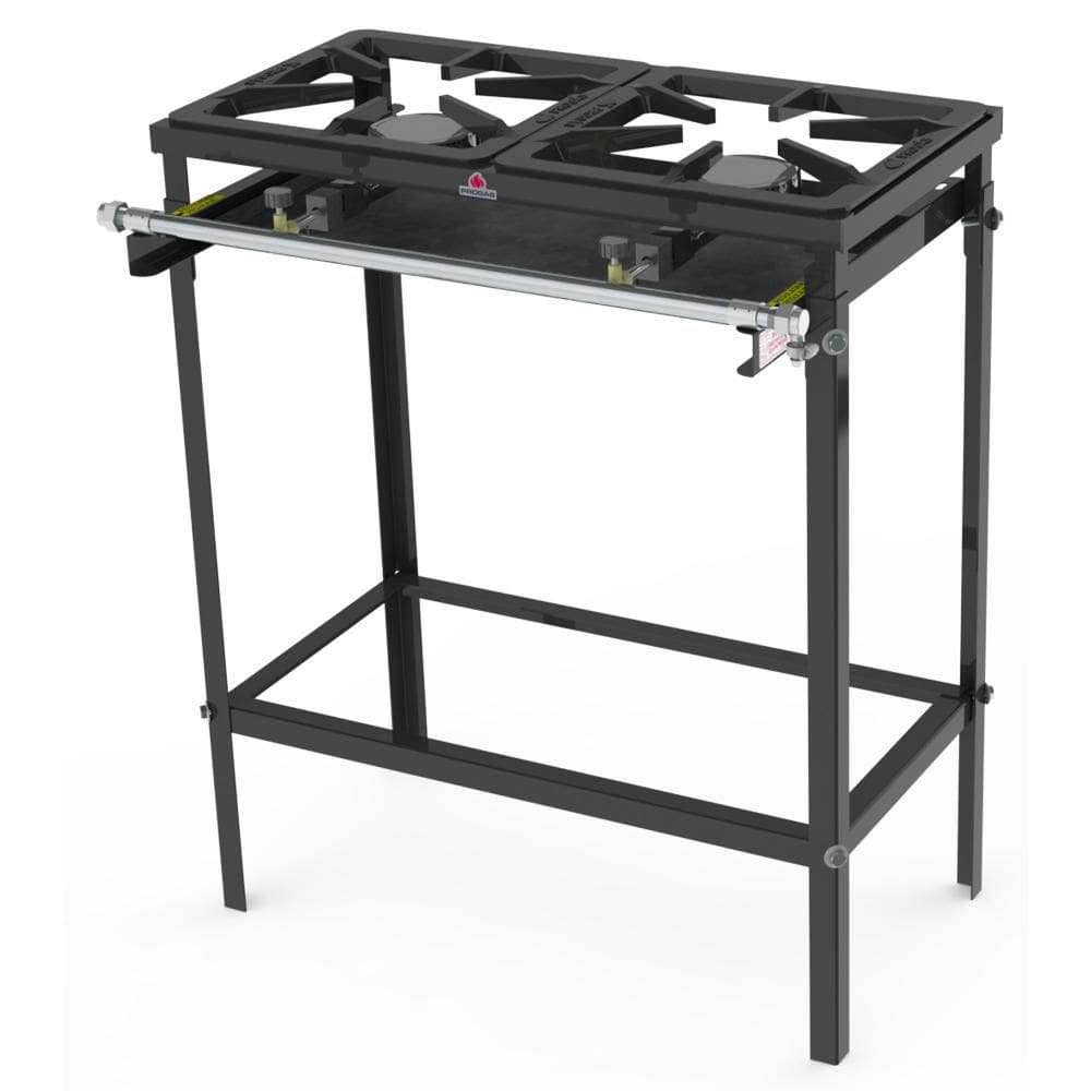 Fogão Alta Pressão Progás 2 Queimadores Simples e Grelhas Ferro Fundido PREA-200 FF