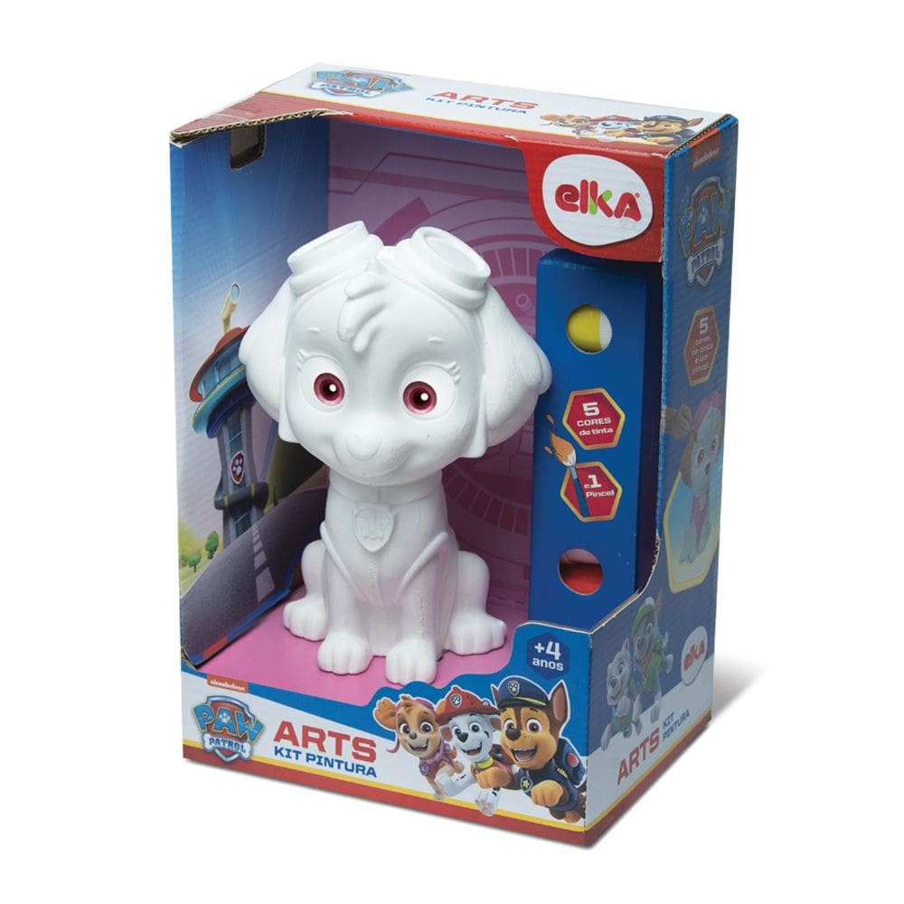 Boneco Skye Patrulha Canina para Pintar  20cm alt - ELKA