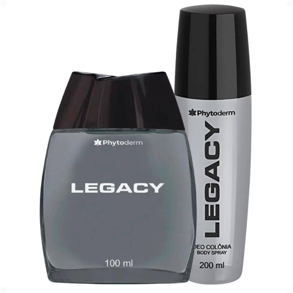 Kit Phytoderm Legacy: 1 Deo Colônia 100ml e 1 Deo Colônia Body Spray 120ml