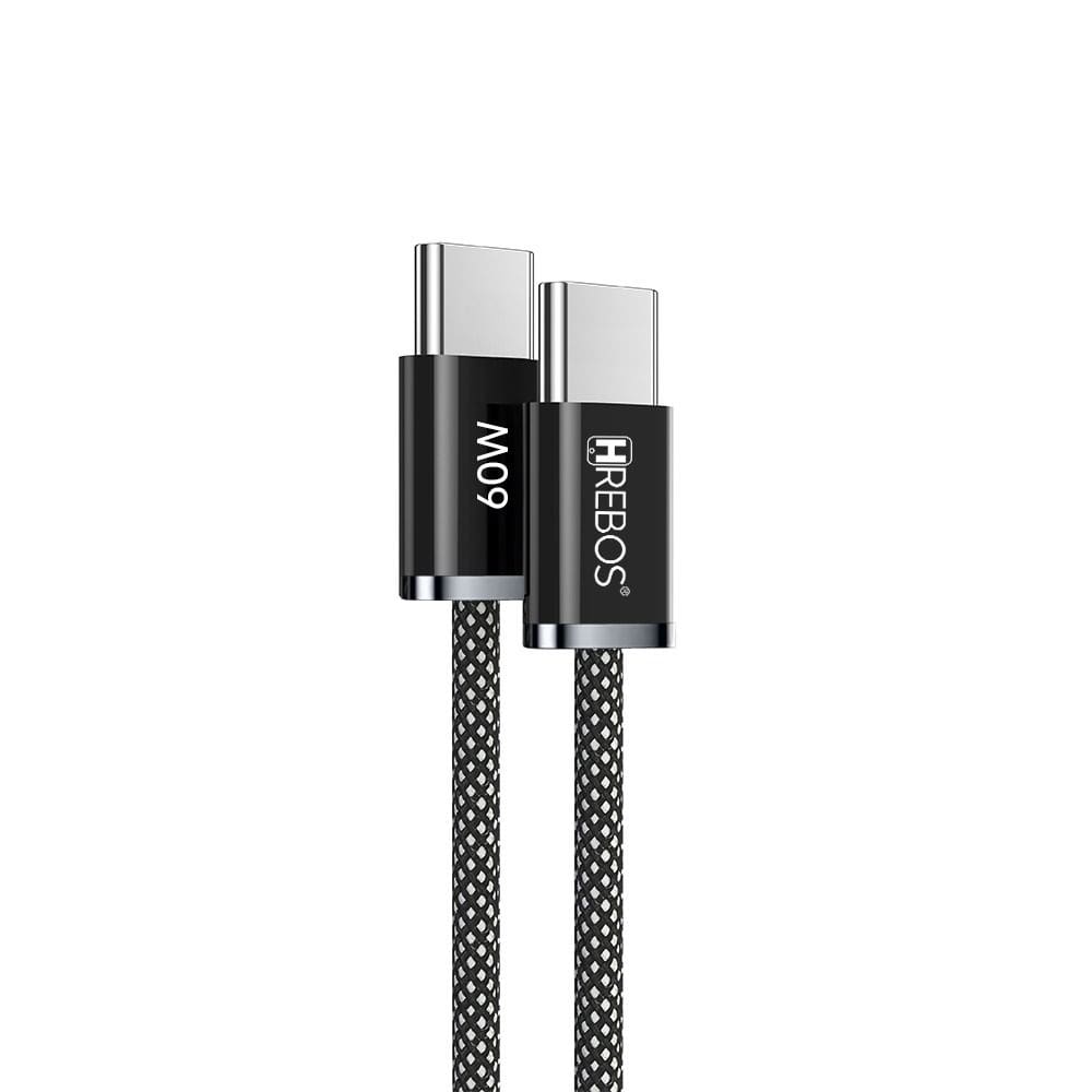 Cabo Pure Charge Usb-c Para Usb-c 27w Nylon Preto Cb-385c Preto