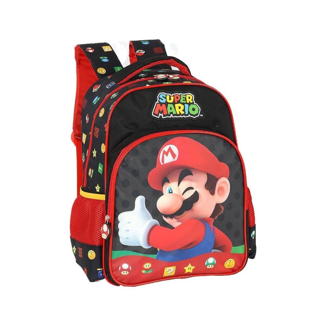 Mochila de Costas Luxcel Super Mario Bros Preto