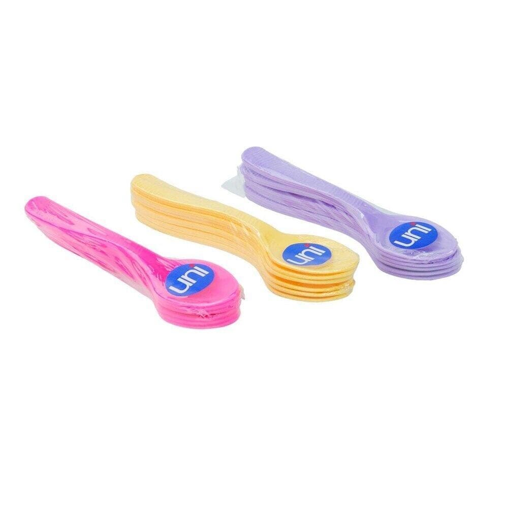 Colher de Mesa Plástico 6 Peças Infantil Color - Tudo em Caixa