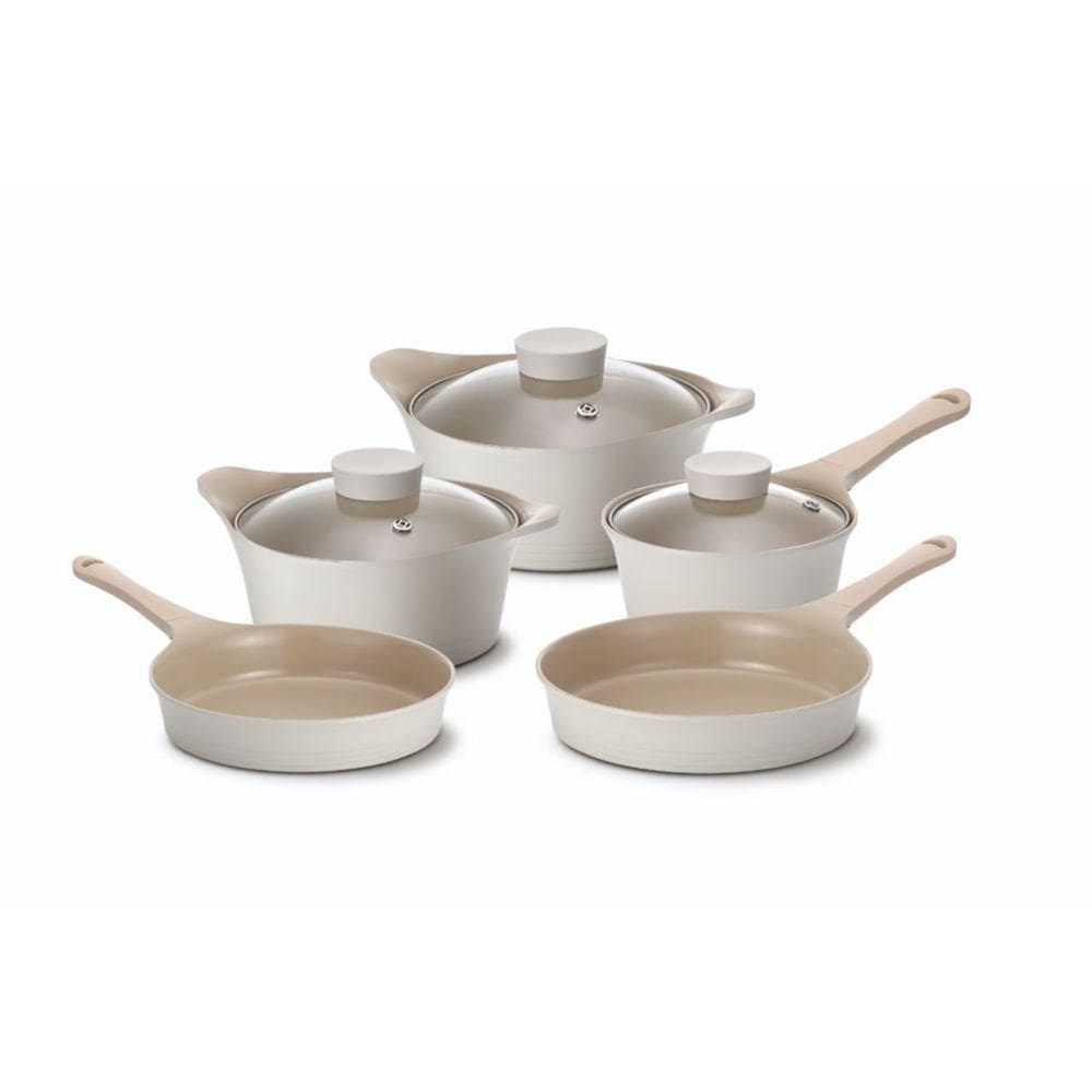 Conjunto De Panelas Indução Com Revestimento Cerâmico - Bela - Neoflam - Pérola - 5 Peças