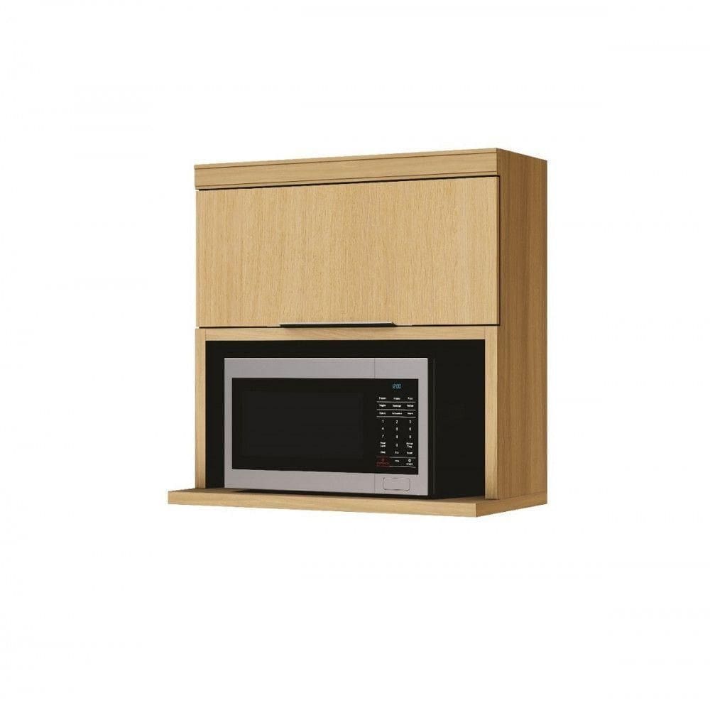 Armário Aéreo Nesher Marquesa 0,80m Para Micro-ondas Nature Nature