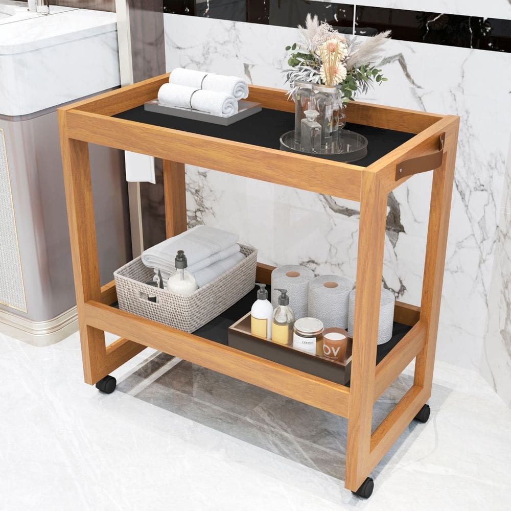 Carrinho Apoio Orfeu Banheiro Preto