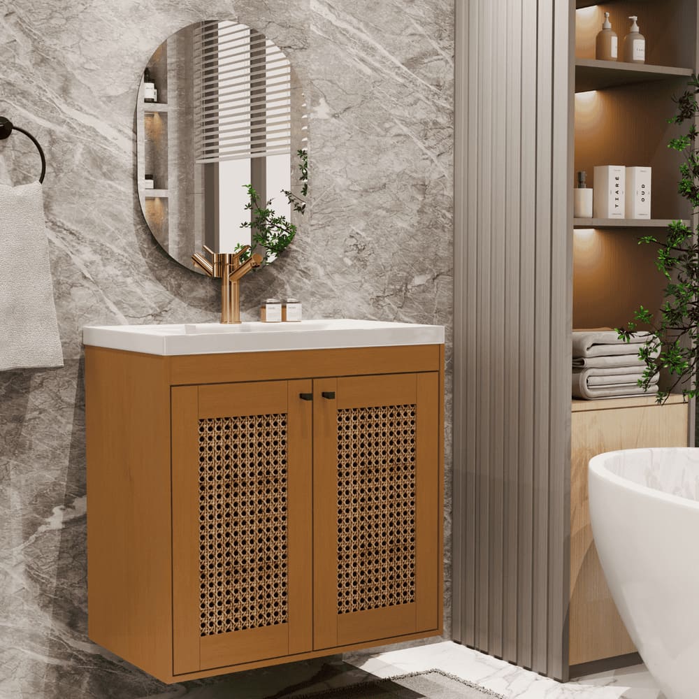 Kit Banheiro Artemis Cedro Rattan