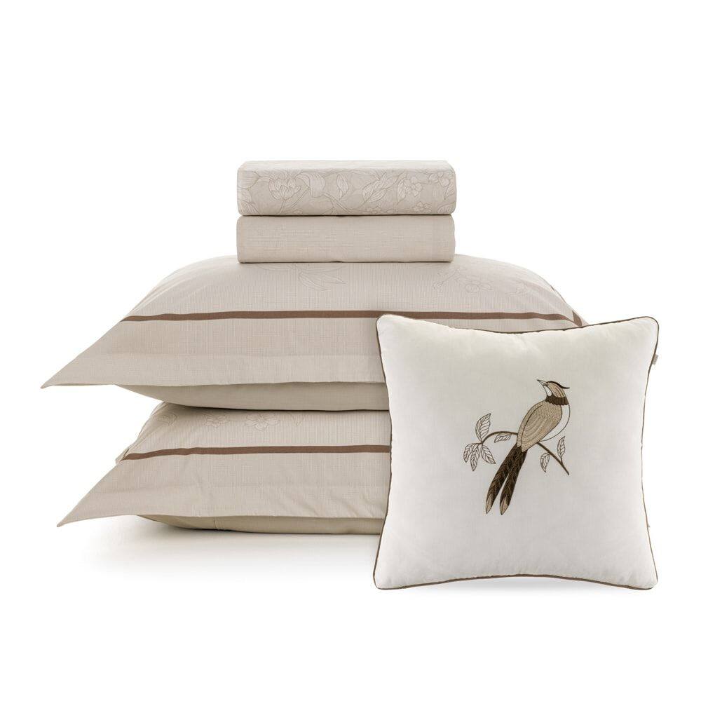 Jogo de Cama 200 Fios Mallu - Queen - 5 Peças - Karsten