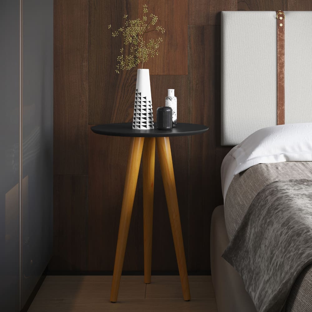 Mesa Lateral 4601 Pés Palito Sala Preto