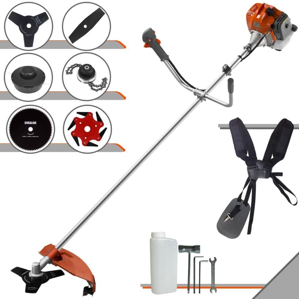 Roçadeira À Gasolina RL520ACNTK Tekna 52cc 2T 2HP Completa Com Carretel + Faca 2 Pontas + Faca 3 Pontas + Faca 6 Pontas + Faca 80 Dentes + Trimmer