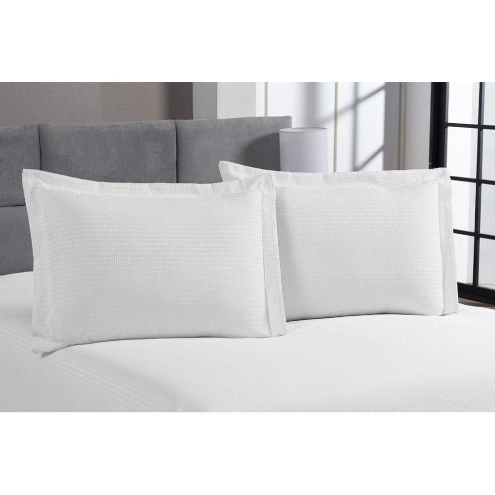 Kit 2 Fronhas Porta Travesseiro 50X70 Piquet Algodão Hotel