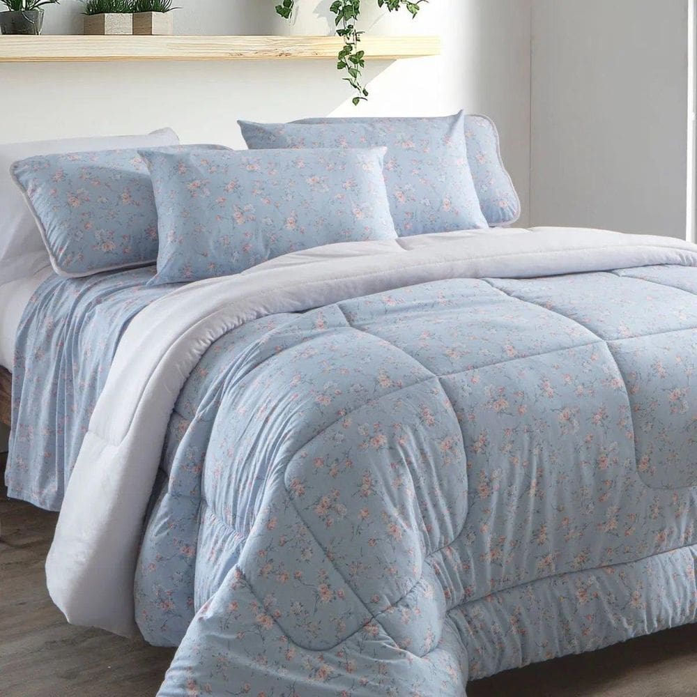 Edredom Malha Sofee Fio Penteado 100% Algodão Casal Vick