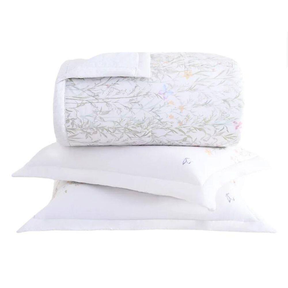 Colcha Queen 180 Fios 3 Peças Percalle Verbena Buddemeyer