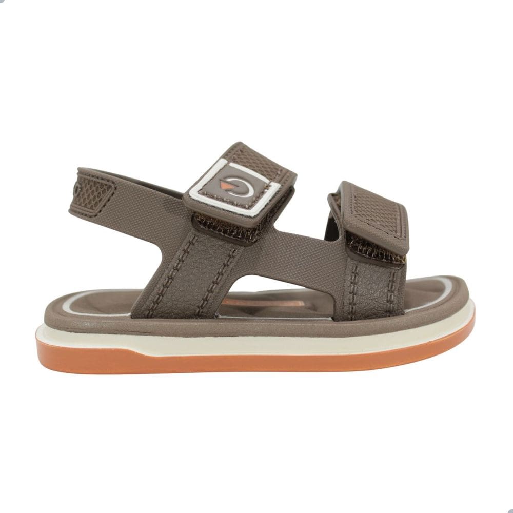 Sandália Bebe Cartago 12586 Malaga Sport Ii Bege/Marrom/Laranja