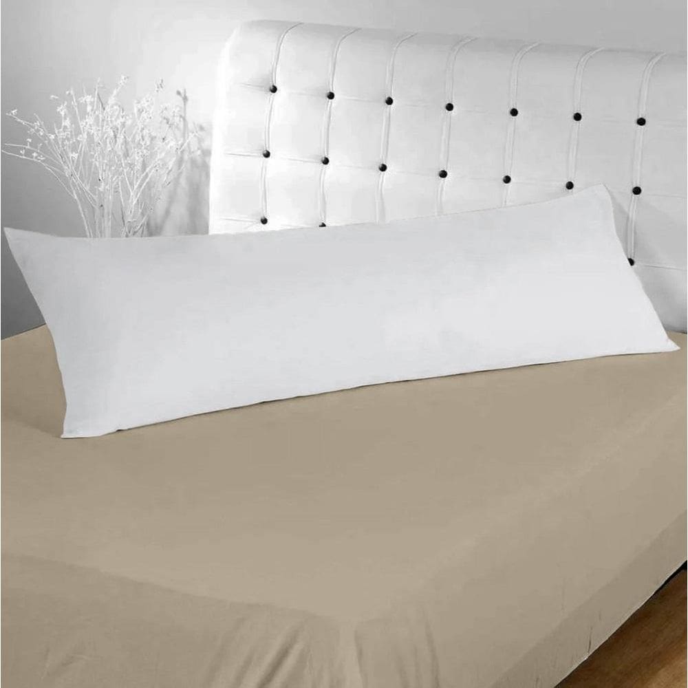 Fronha Capa Travesseiro Corpo Xuxão Algodão Branco 1,30X0,40