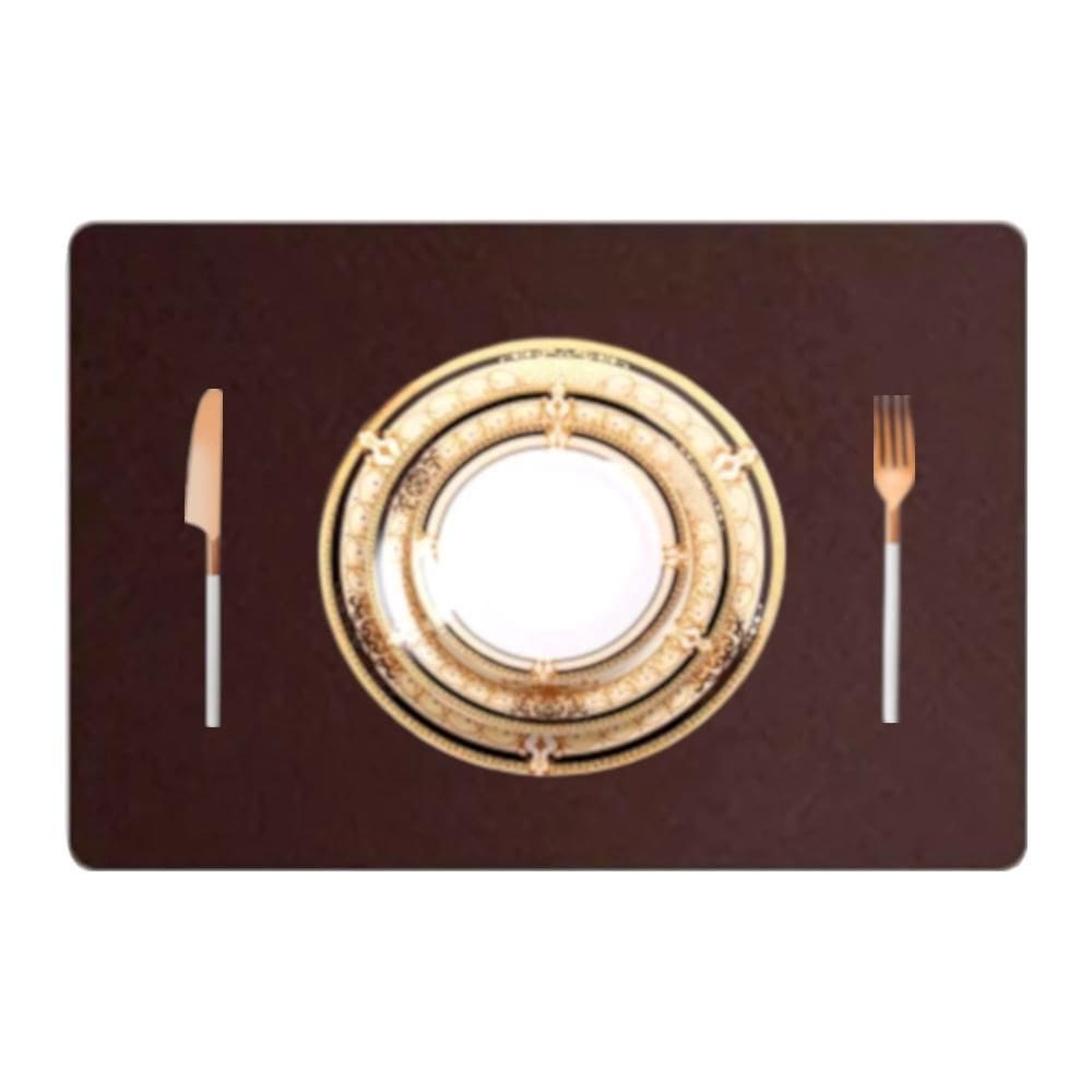 Kit 30 Pçs Jogo Americano Mesa Jantar Sala Restaurante Couro