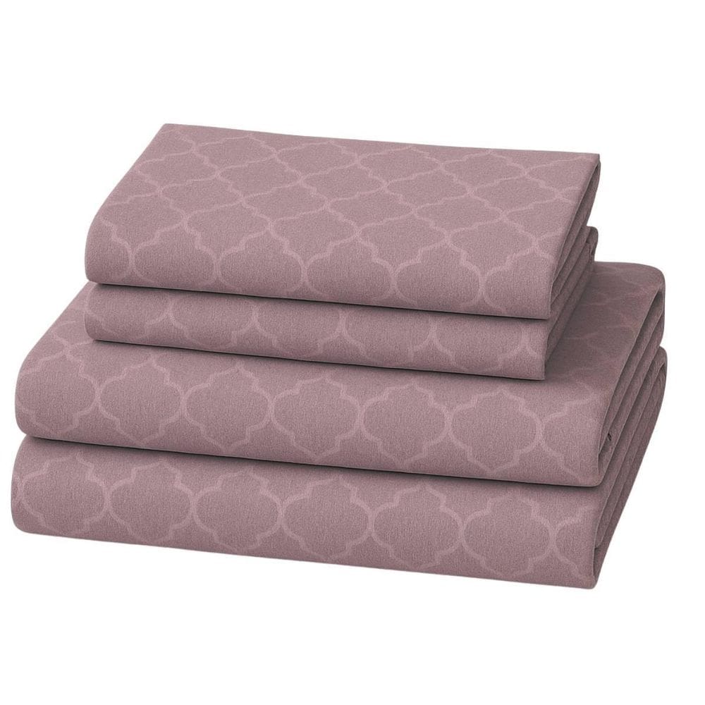 Jogo Cama Queen Acetinado 4Peças Embossed Casa Mia Escarlate