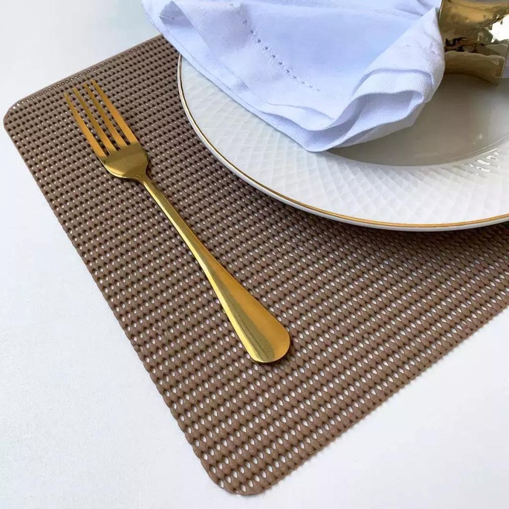 6 Jogo Americano Pvc Antiderrapante Resistente New Flex Ca