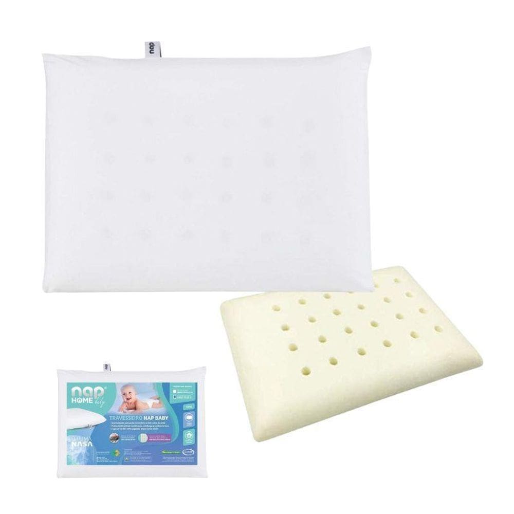 Travesseiro Infantil Recém Nascido Bebês Nasa Capa Removível