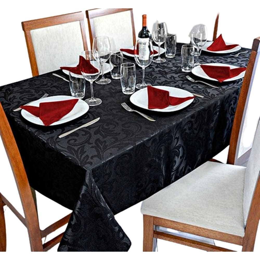 Toalha De Mesa Jacquard 04 Lug Cozinha Quadrada