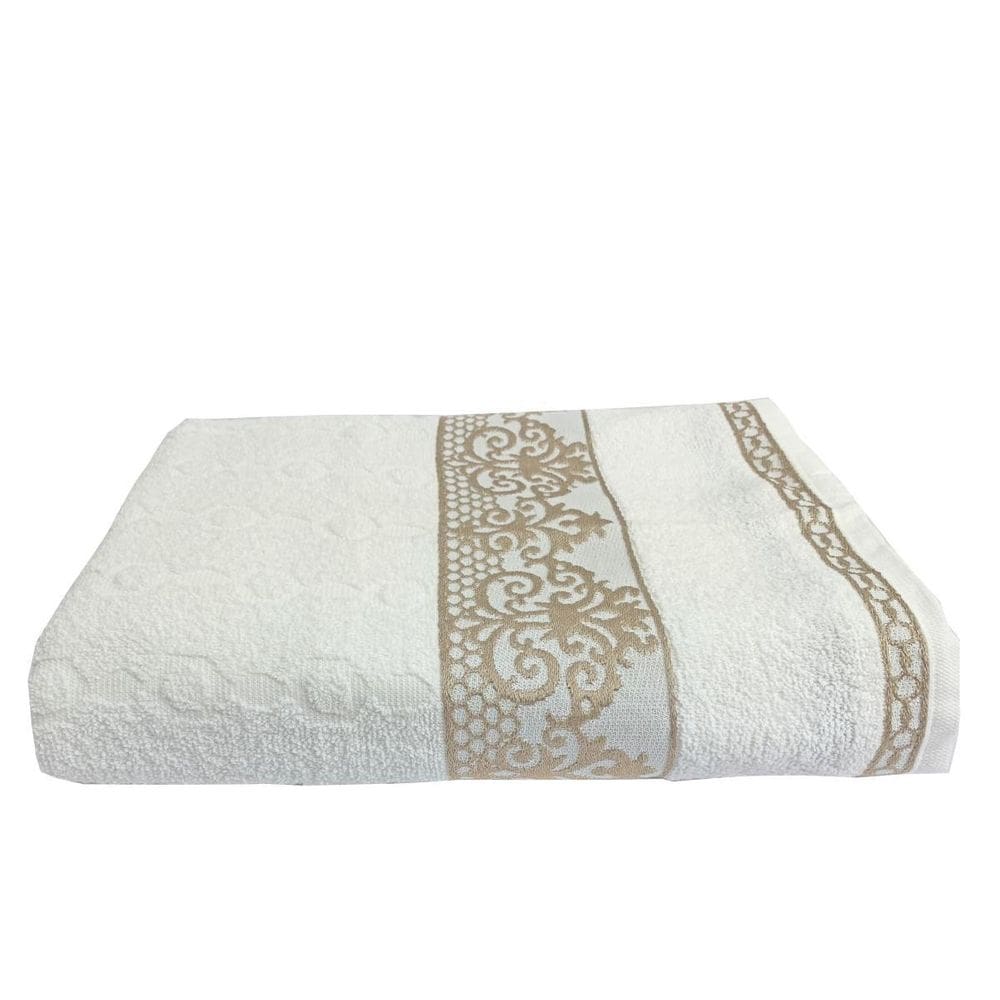 1 Toalha De Banho Branco Adulto Macia 75X140Cm