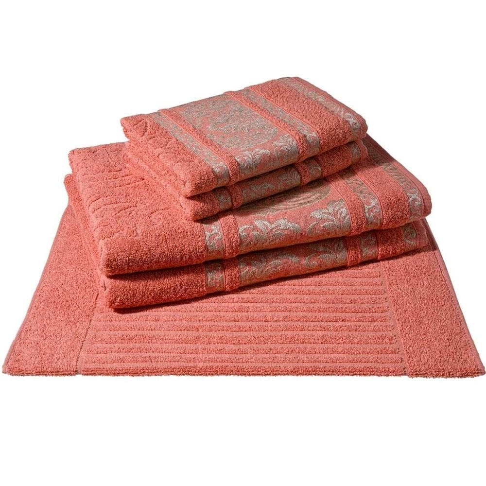 Jogo Banho Gigante 05 Peças Cavhome Algodão Ibiza Cantaloupe