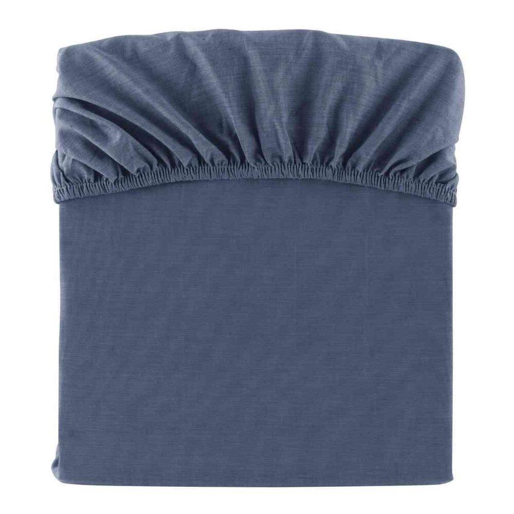 Lençol Avulso Solteiro Kacyumara Malha 100% Algodão Azul