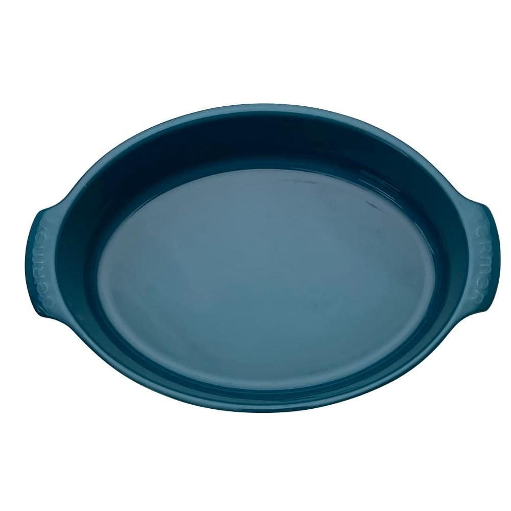 Forma Oval Travessa Refratária 32,5 cm Verdigris 1,8 L