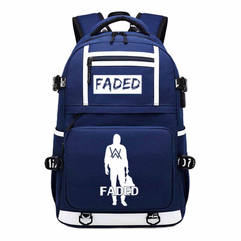 Mochila Alans Walkers Cartoon Kids School Anime 30x15x48cm