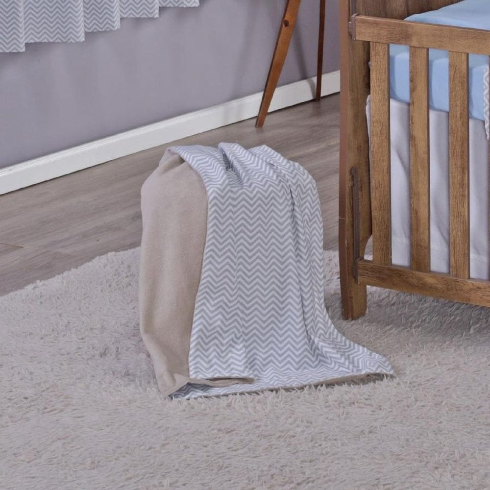 Manta Baby Cobertor Bebe Dupla Face Menino Menina 1,15 X