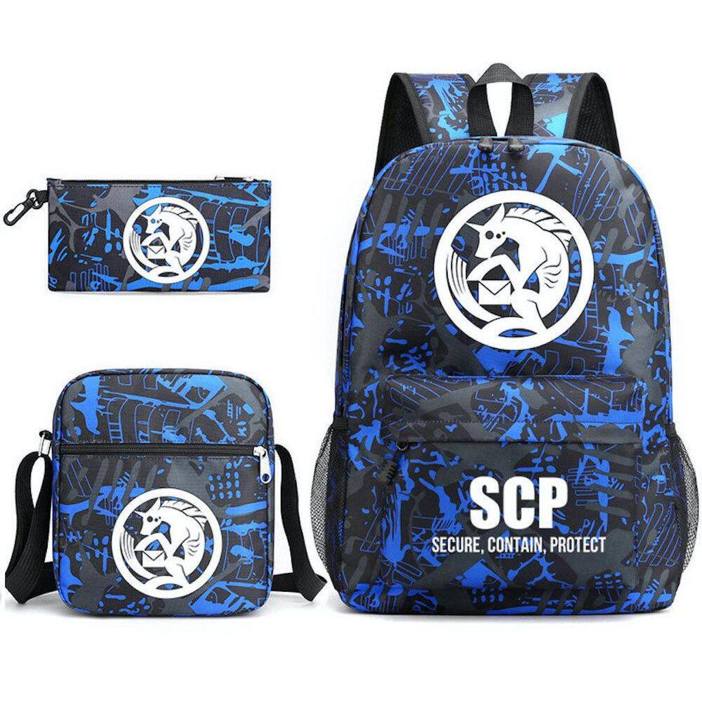 Conjunto de mochilas, 3 peças para crianças em idade escolar ou estudantes, tecido de nylon