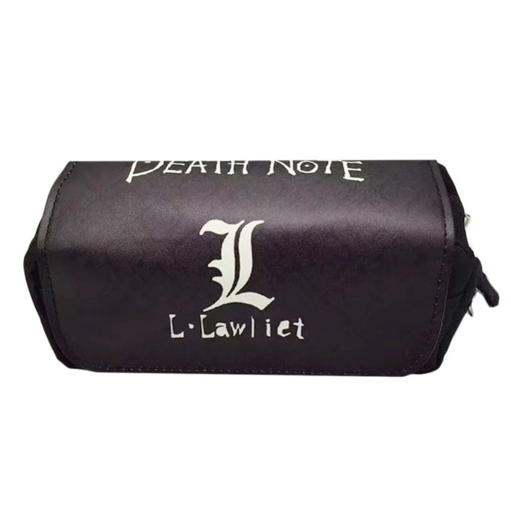Estojo de lápis Deaths Notes Anime de desenho animado de grande capacidade
