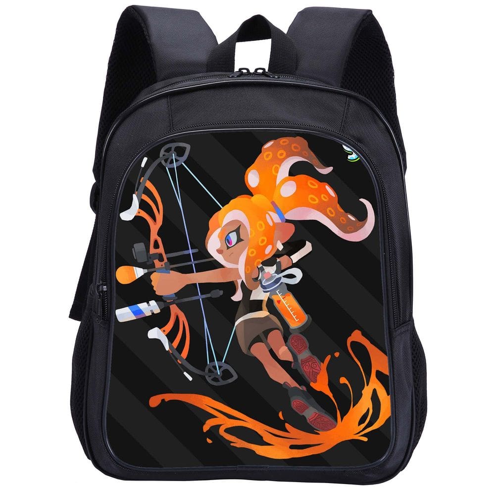 Mochila escolar Splatoon Anime School Bag 26x14x33cm