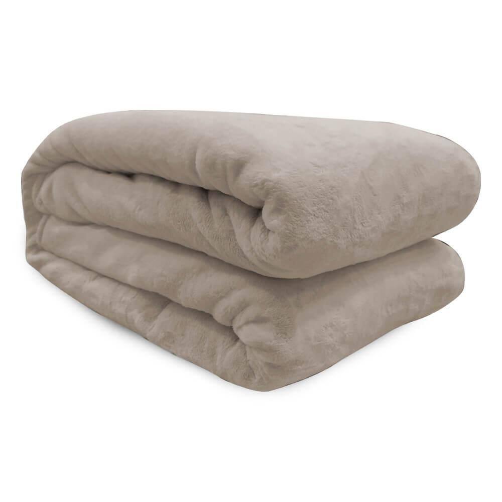 Cobertor De Microfibra Queen St Moritz - Andreza Bege